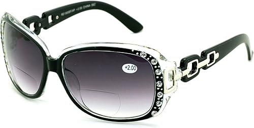 Miniatura 10 de V.W.E. Gafas de sol de lectura bifocales de gran tamaño para mujer, lentes de lectura vintage para exteriores