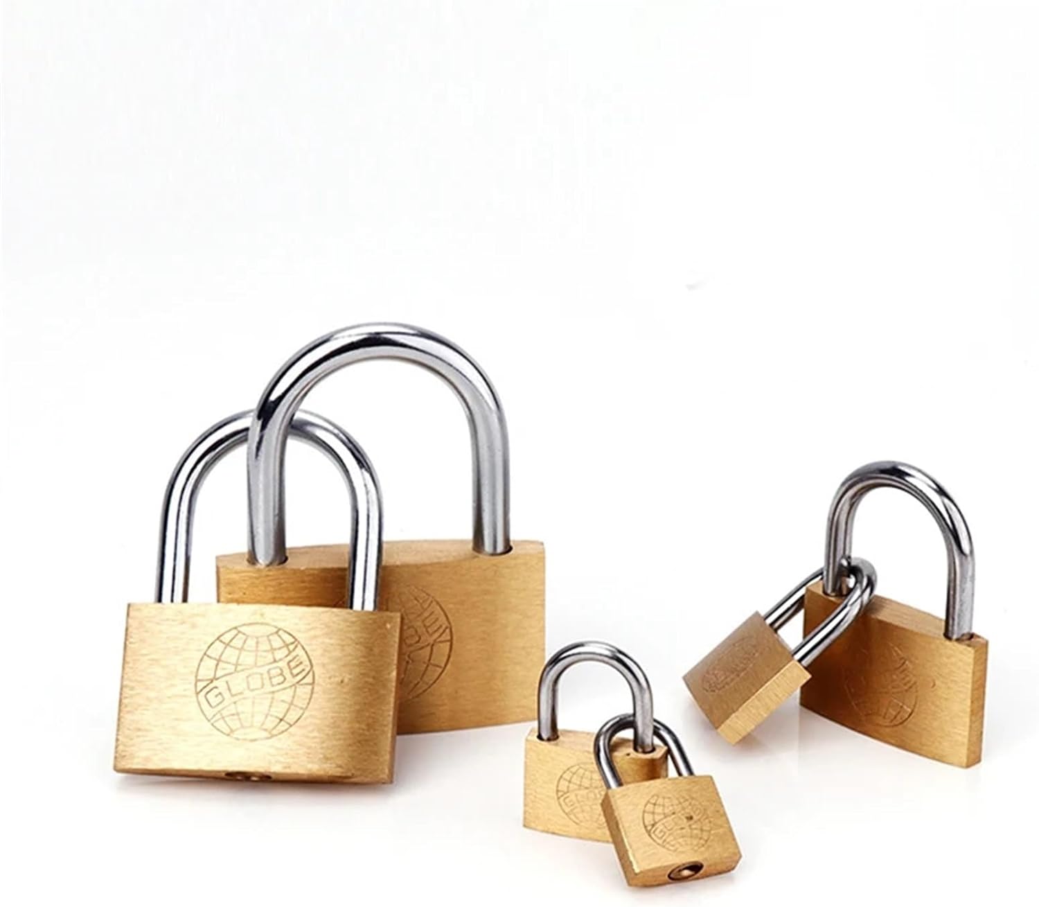 Copper Padlock Small Locks 20mm 25mm 30mm 40mm 50mm Include 3Keys 1Pcs(50mm)