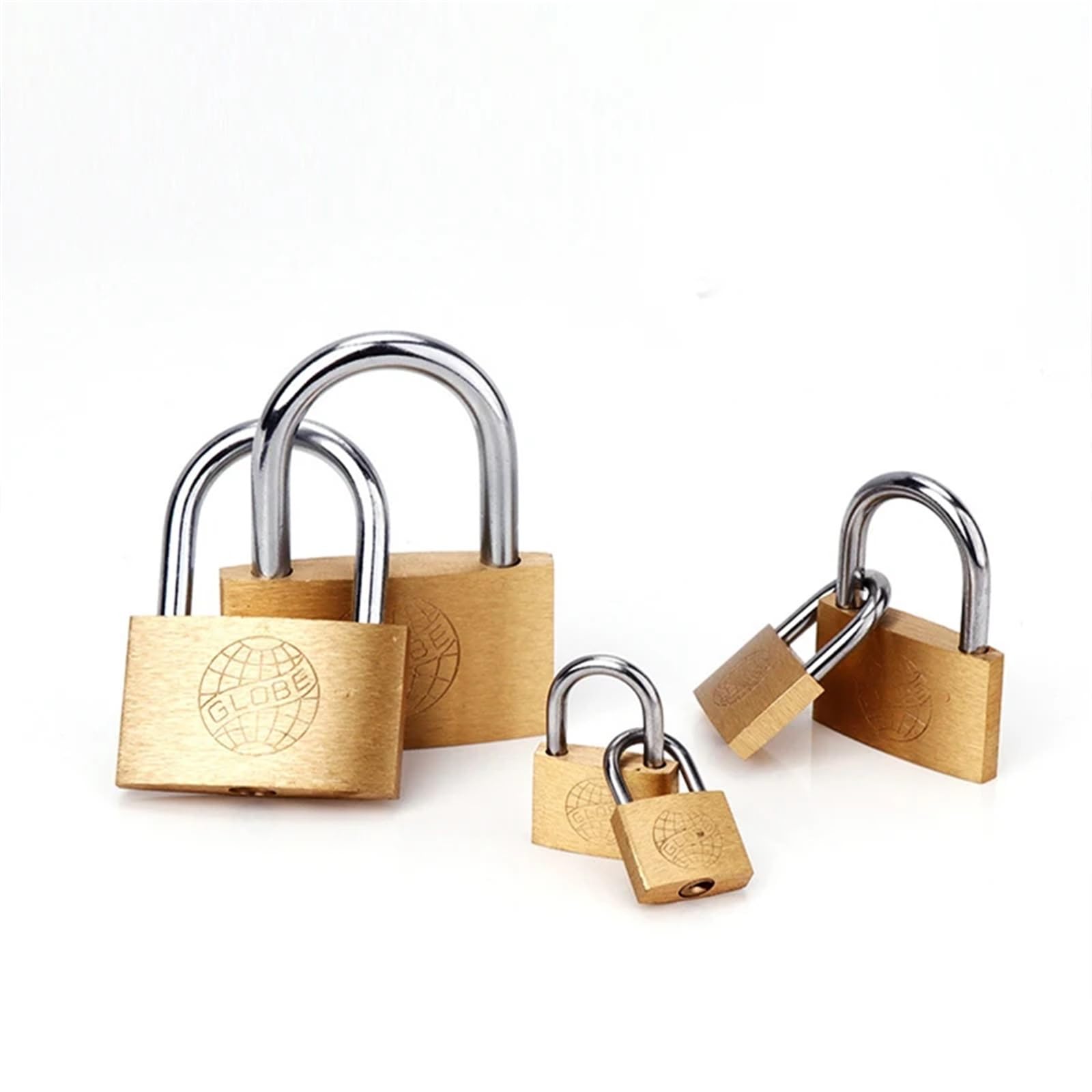 Cadenas en cuivre massif 20 mm de haute résistance avec 3 clés