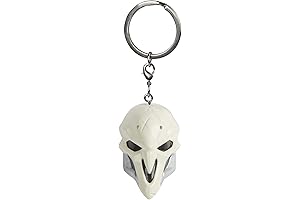 JINX Overwatch Reaper Mask 3D Plastic Key Chain
