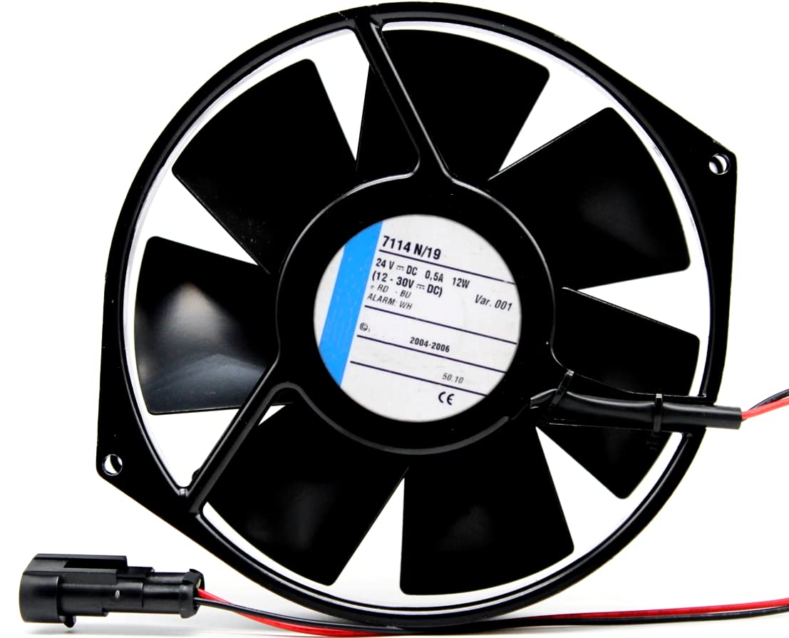 7114N/19 24V 0.5A 12W 150mm 2-Wire Cooling Fan 150X172X38MM