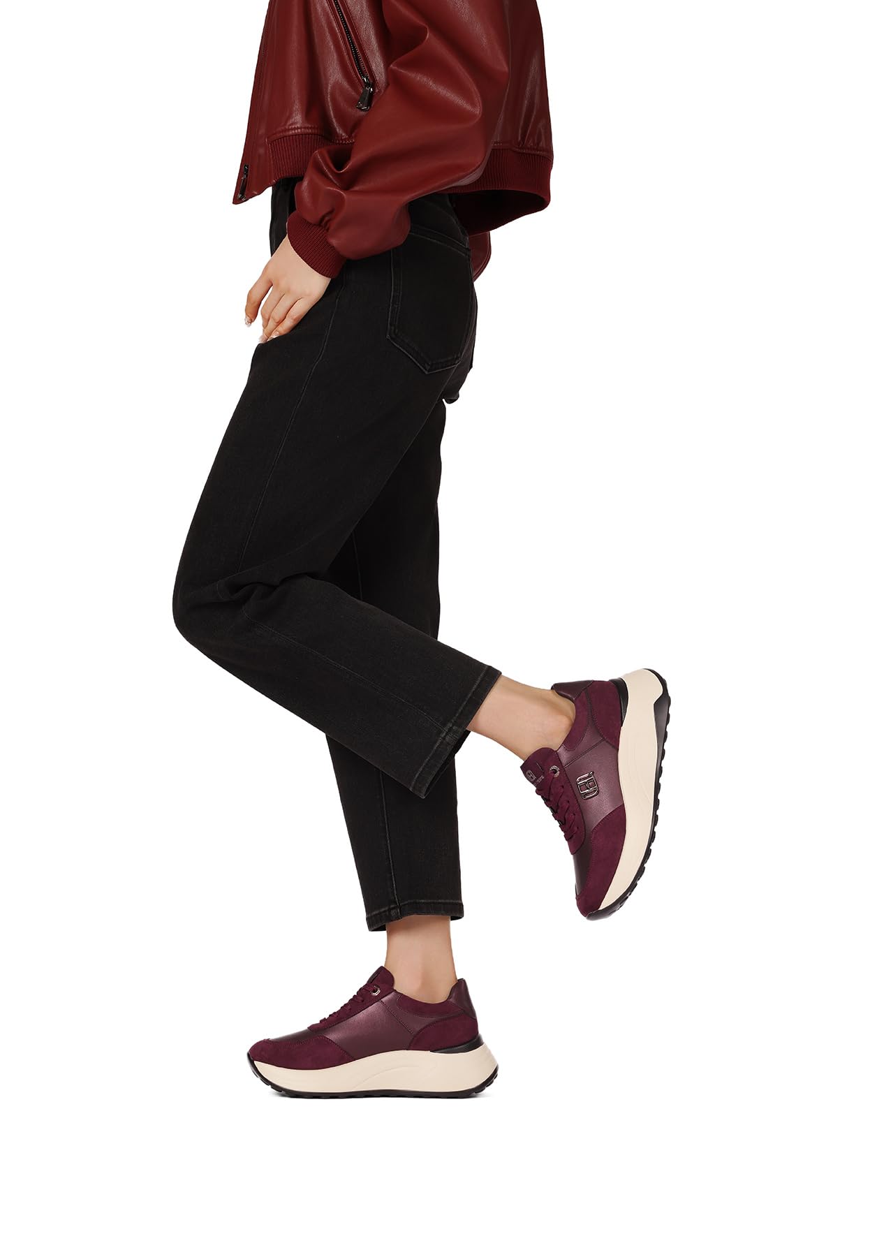 QUEEN HELENA Scarpe da Ginnastica Platform Sneakers Donna X35-29