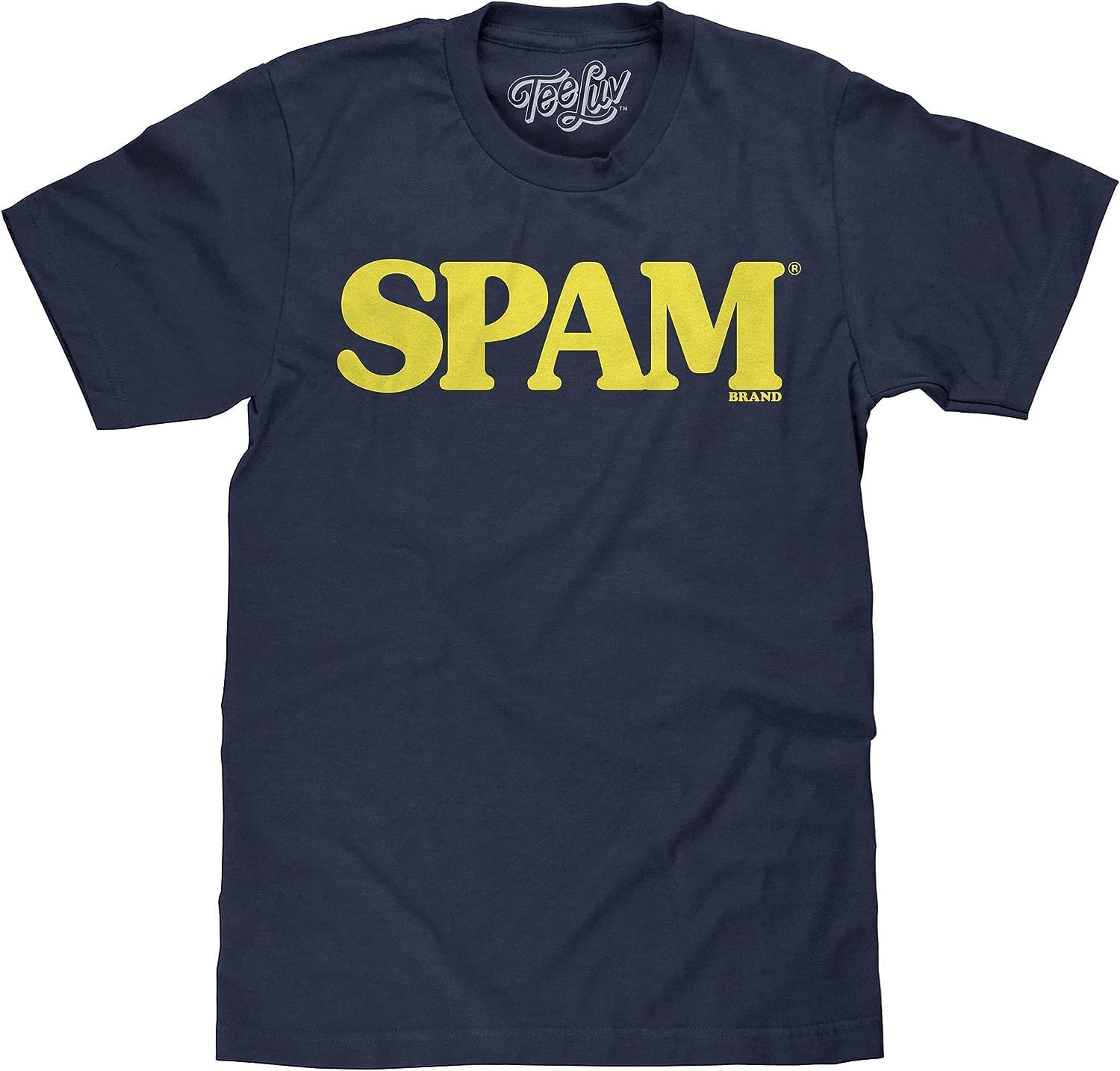 SPAM Tシャツ XL ネイビー 90s Amazon | [マンブルズ] SPAM スパム Tシャツ ロゴ 紺系 正規品