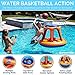 SWIMLINE Inflatable Pool Basketball Hoop Floating Or Poolside Game Giant Shootball Multiple Scoring Ports For Kids & Adults Swimming Splash Hoops With Water Basketball Pools Toy Outdoor Summer Hoops