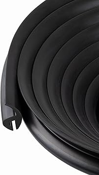 Seal Rubber Universal Windshield Rubber Molding 5 Feet, Black, EPDM