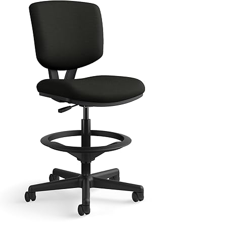 Miniatura 11 de HON Volt - Sillas de oficina sin brazos con ruedas, ergonómicas ajustables y reclinables, respaldo y asiento de tela, silla de escritorio giratoria,