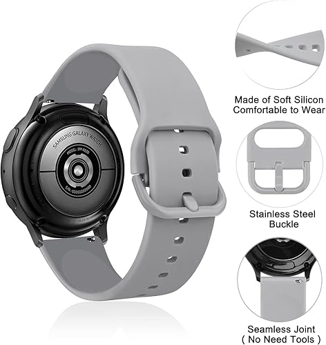 Miniatura 8 de Meliya Correas para Amazfit GTS 4  GTS 4 Mini  GTR Mini  GTS 3  GTS 2  GTS 2e  GTS 2 mini  GTS, correa de repuesto deportiva de silicona suave de