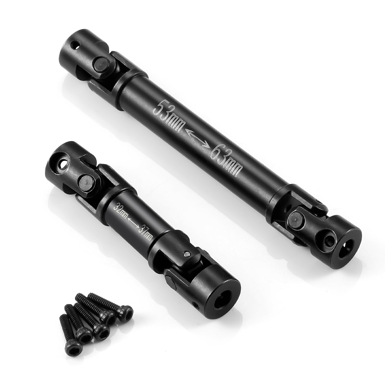 Amazon | TRZX 鋼鉄前部後部ドライブ シャフト 53mm 32mm RC ドライブ
