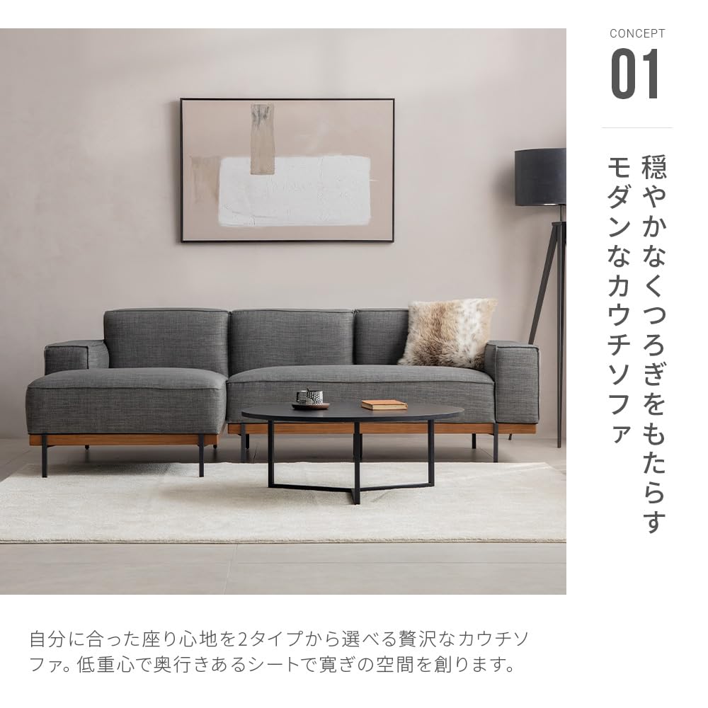 Amazon｜アルモニア (Armonia) ソファ ファブリック 3人掛け 【K-123