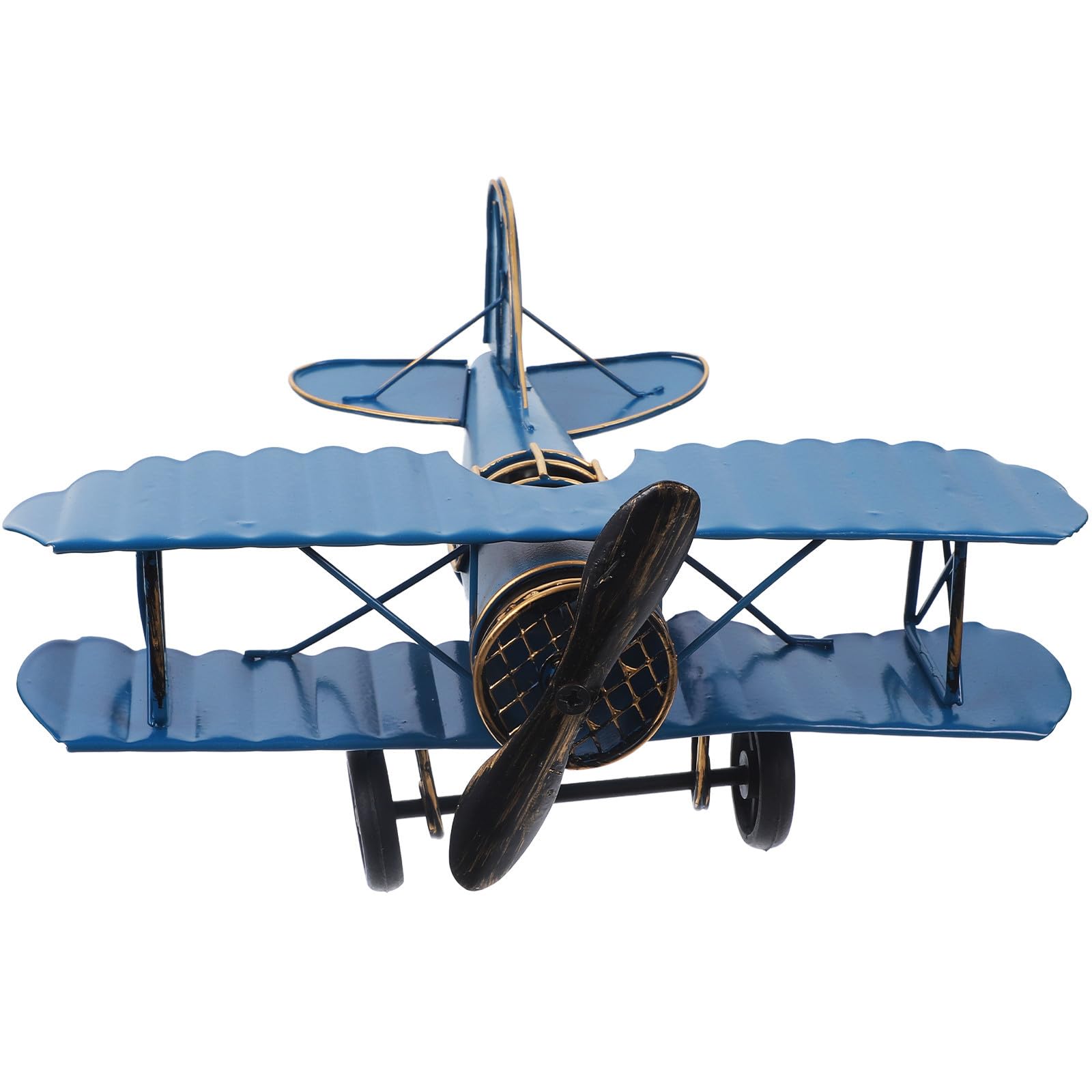Balacoo Vintage Retro Airplane Model Metal Plane Ornament for Desktop Decoration in Study Room or Dining Room, Iron Aircraft Model with Good Decorative Function and Creative Rustic Design