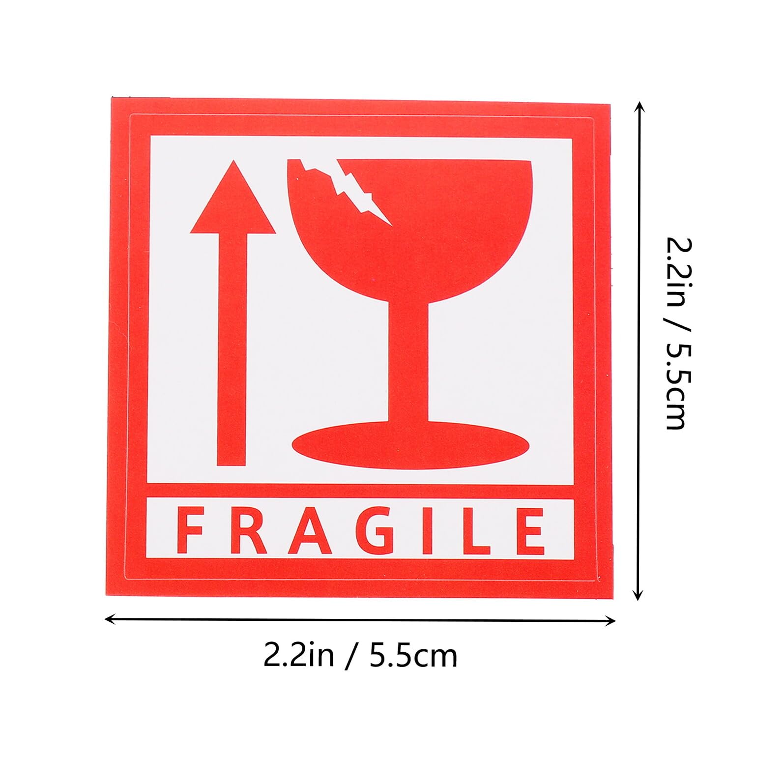 Étiquette « Fragile » Autocollante 1000 Pièces Cuivre pour Expédition