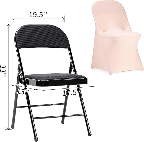 Miniatura 5 de Funda de silla Peomeise plegable, de elastano elástico para bodas, fiestas, banquetes, eventos