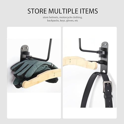 Miniatura 4 de Soporte para casco de motocicleta para colgar en la pared, casco de motocicleta