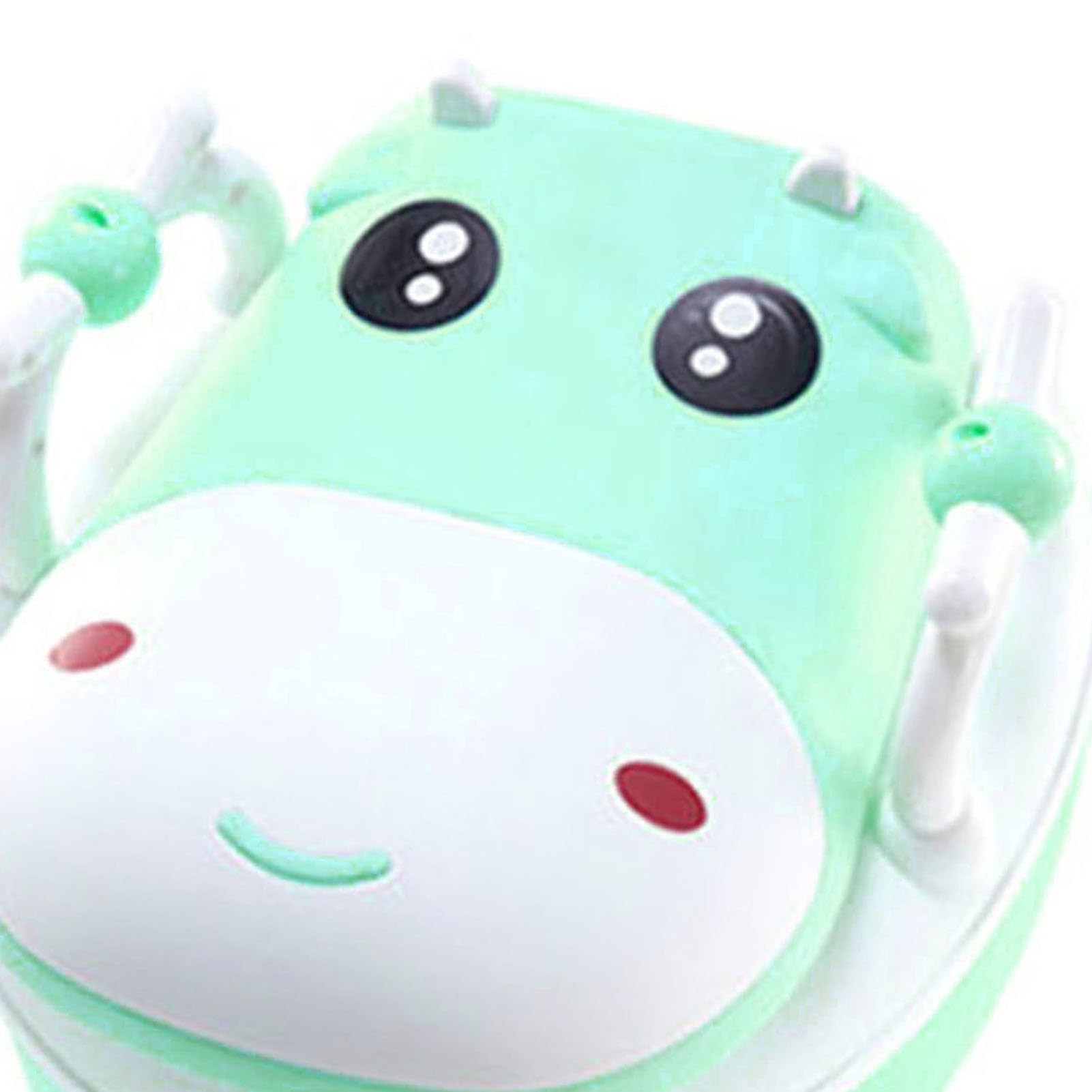Inodoro de Entrenamiento para Ir Al Baño con Cepillo, Antideslizante, Desmontable, de Género Neutro, para bebé, Orinal para Niño y Niña (GREEN)