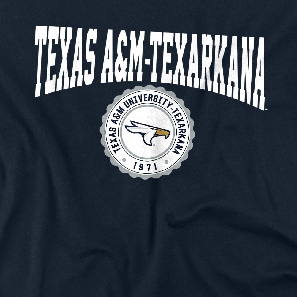 LOGOVISION Texas A&M University-Texarkana Collegiate Seal Kids T Shirt (4) for Toddler Boys and Girls, Navy