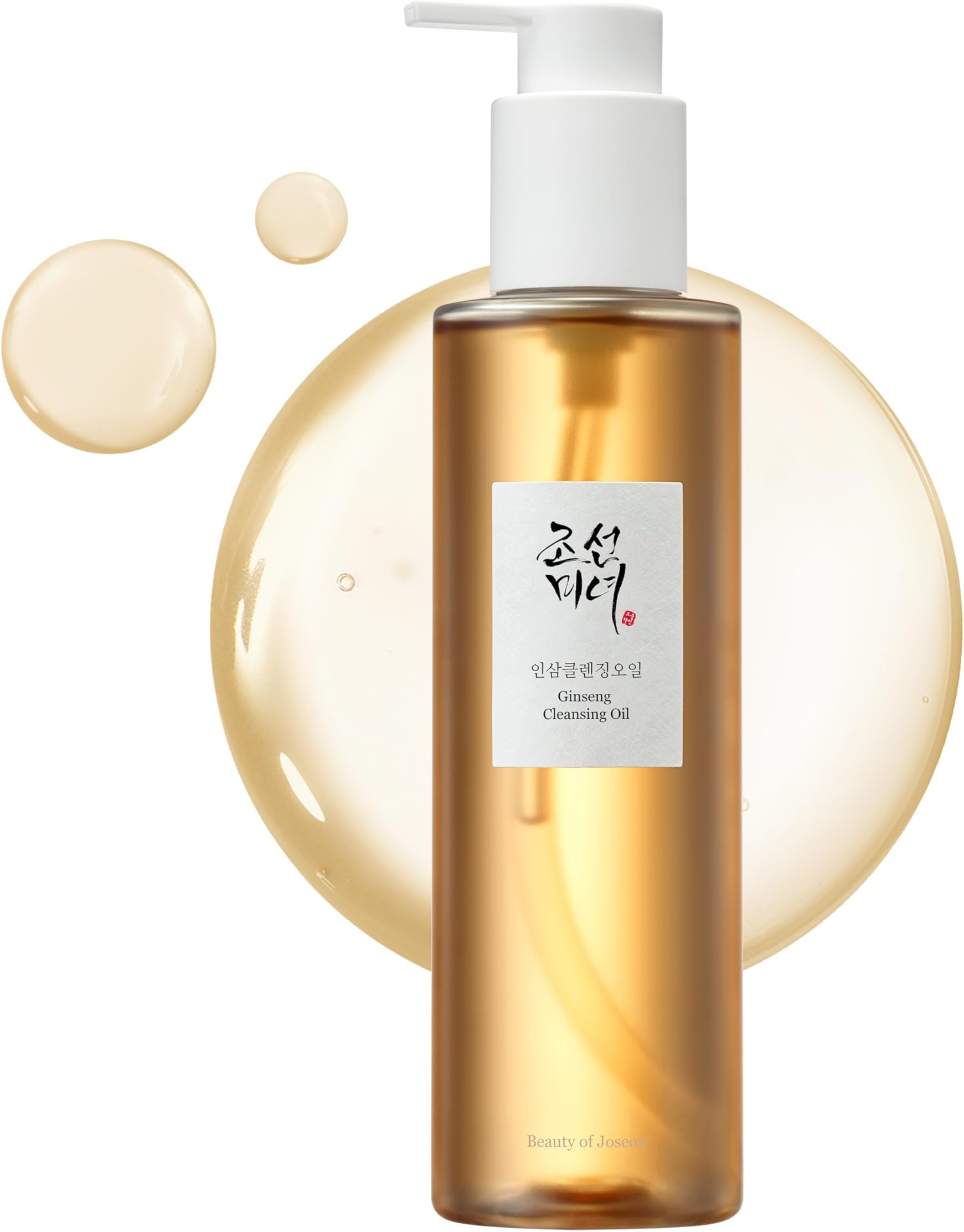 Ginseng Cleansing Oil 210ml, Korean Oil Cleanser for Makeup Removal, Deep Cleansing, Hydrating Skincare Routine