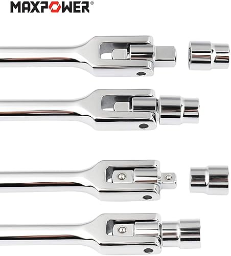 Miniatura 5 de MAXPOWER 12-pulgada y 38-pulgada de transmisión Barra de disyuntor de 24 pulgadas con mango flexible de doble transmisión