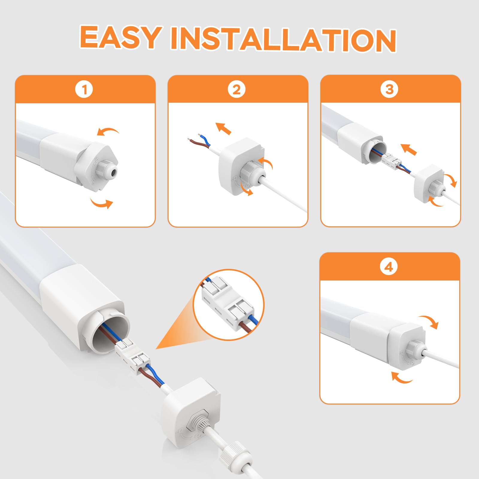 120CM Led Feuchtraumleuchte