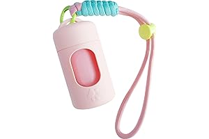 Colorful Poop Bag Holder with Built-in Hand Sanitizer Dispenser