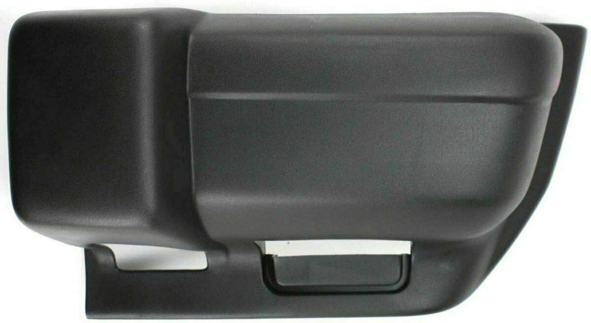 Front Bumper Face Bar Black Paintable + Mounting Arm Brackets + End Caps For 1997-2001 Jeep Cherokee OE Direct Replacement 5019155AA