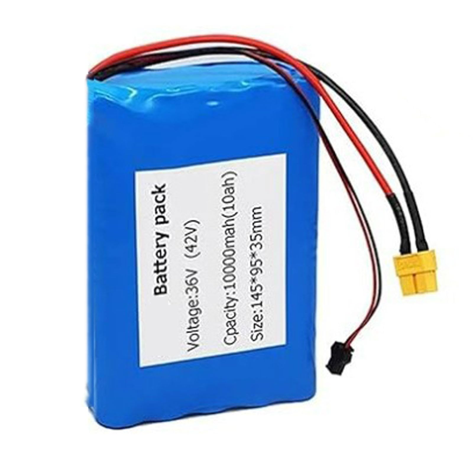 36V 10Ah 10S2P Ebike Batteria Batteria per bicicletta elettrica Impermeabile PVC con Caricatore Batteria ricaricabile agli ioni di litio per 200W 350W 500W Motore 36V 10Ah,XT60+SM