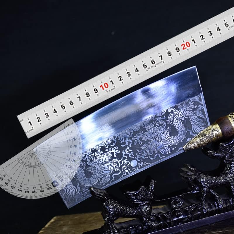 Miniatura 5 de Meat knife Cleaver, 8inch Hand Forged Meat Cleaver Sharp Blade Kitchen Knife China Longquan Kitchen Knife Kitchen Slicing Knife Cooking Tools (Size