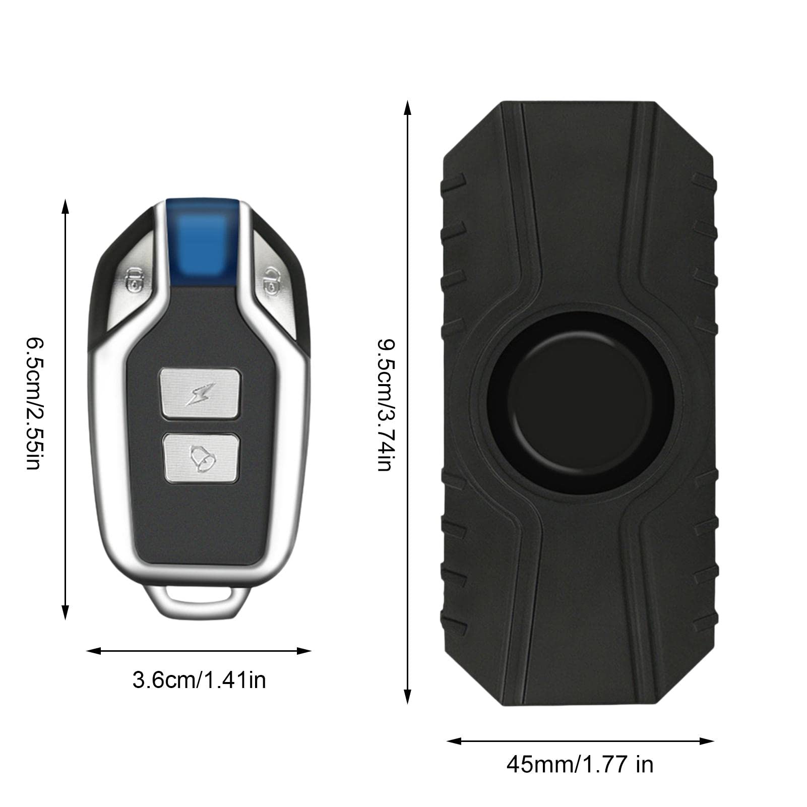Alarma de Bicicleta de 1/2 Pieza - Alarma de Bicicleta Inalámbrica