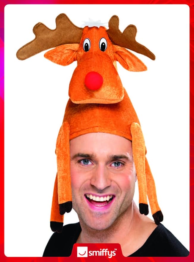 Gorro de Reno Rudolph Marrón Smiffys miniatura 5
