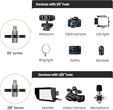 TARION Modular Base Extension Rod - 43.3/110cm Extension Pole Set (2 21.6 Sections) Compatible with Titanrig Cart Products