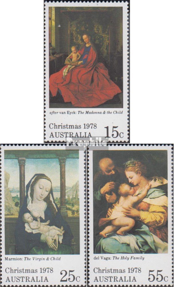 Australia 660-662 (Complete.Issue.) unmounted Mint/Never hinged ** MNH 1978 Christmas (Stamps for Collectors) Christmas