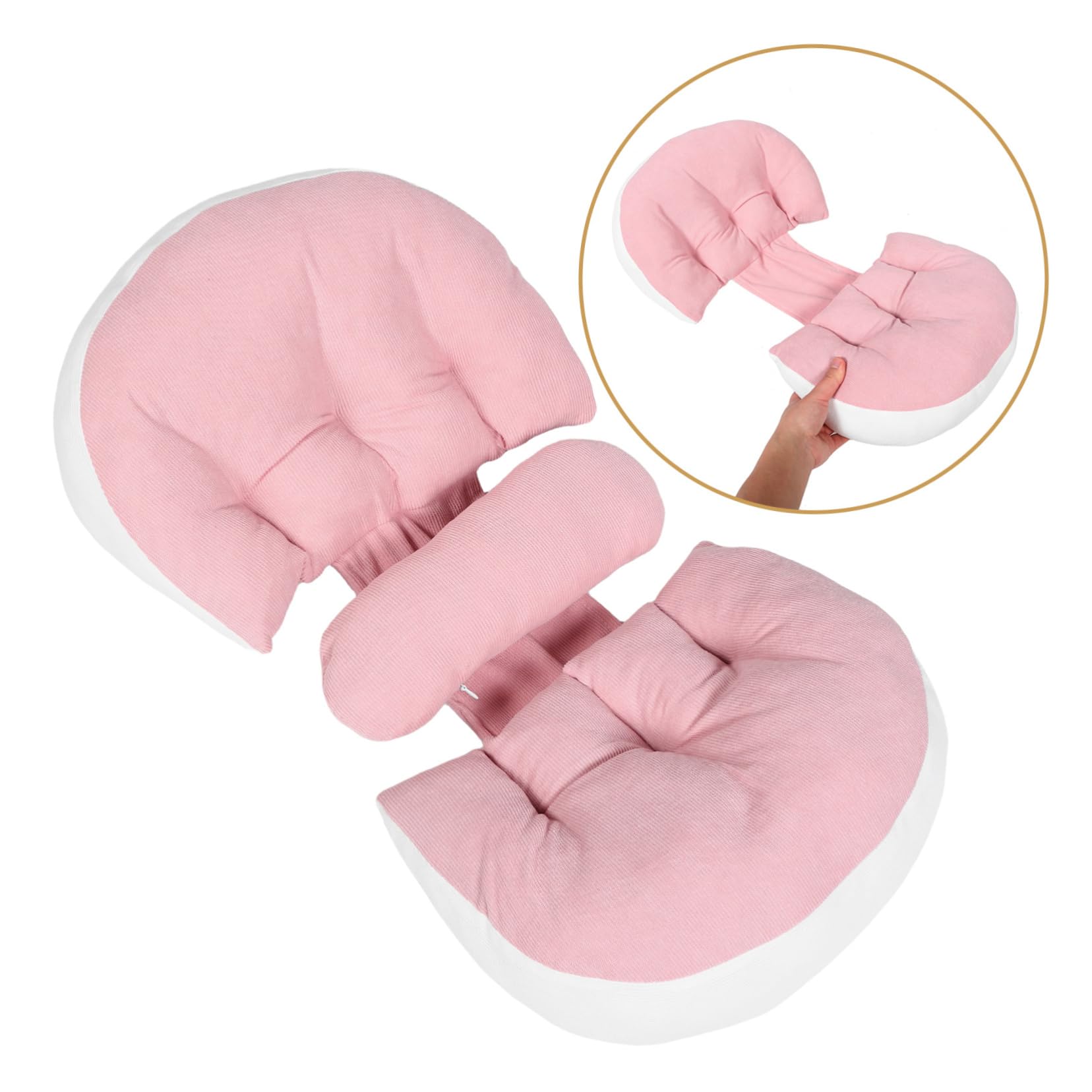 Cuscino Per Gravidanza Forma Di u Supporto Per Pancia Schiena Cuscino Per Dormire Di Lato e Migliorar Qualità Del Sonno Adatto Per Donne Incinte e Adulti