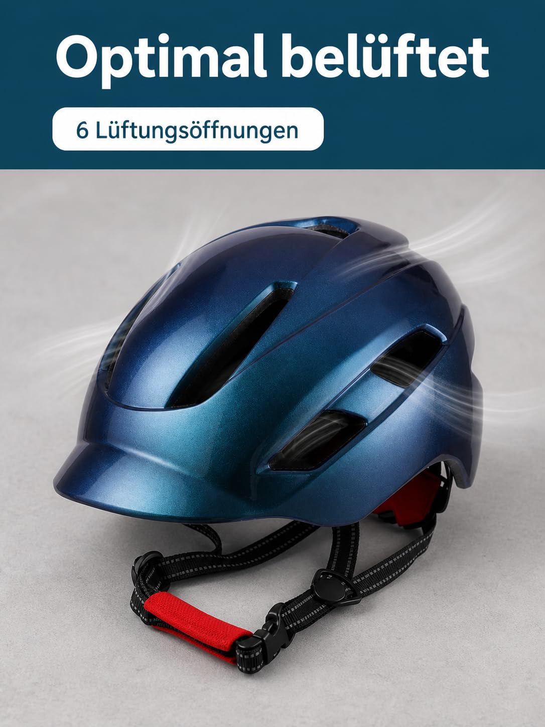 [Ellniges] EN1384:2023 zertifizierter Reithelm, passend für | Bestehend aus PC-Schale und EPS-Polster, mit Belüftungseinrichtung, waschbarem Innenfutter und -Click-Verschluss – perfekt