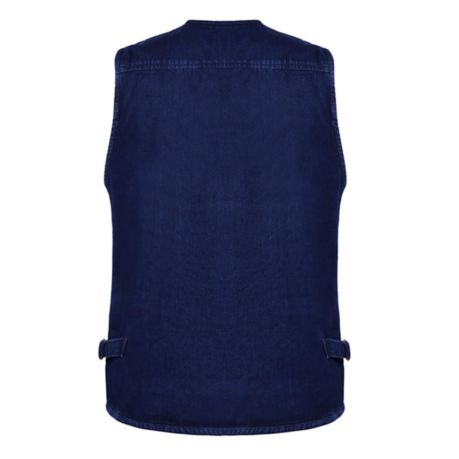 Wygwlg Gilet Da Uomo In Denim Di Grandi Dimensioni Widen, Giacca Senza Maniche Multitasche Casual Da Esterno Jean Work Travel Utility Vest, Per La Pesca Fotografica Di Viaggio
