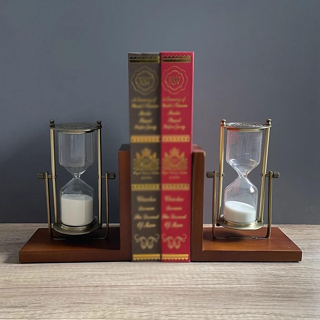 Bookends Home Study Klepsydra Ozdoby Regał biurowy Półka na książki biurko