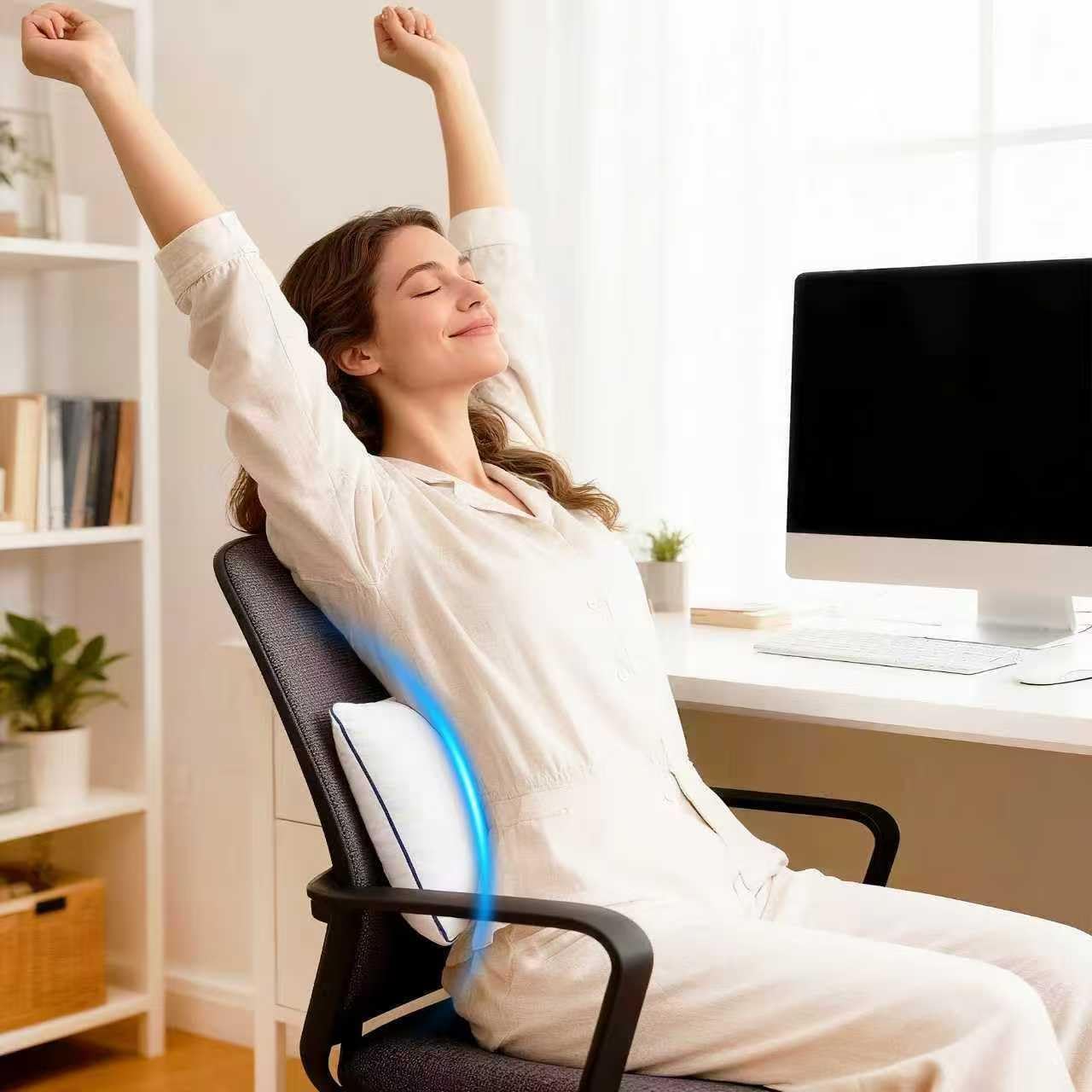 12x20 Pillow Insert Set of 2 – Firm Lumbar Pillow Inserts, Rectangular Cushion Inserts, Hypoallergenic Virgin Microfiber Filling, Machine Washable - Image 2