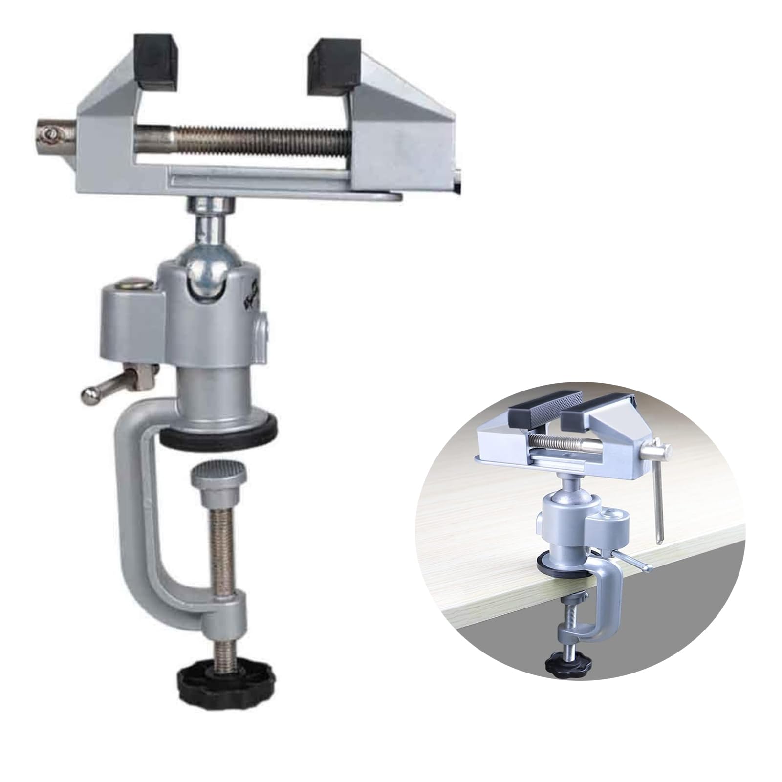 Amazon.co.jp: 万力 卓上万力 360度回転 テーブルバイス ホームバイス