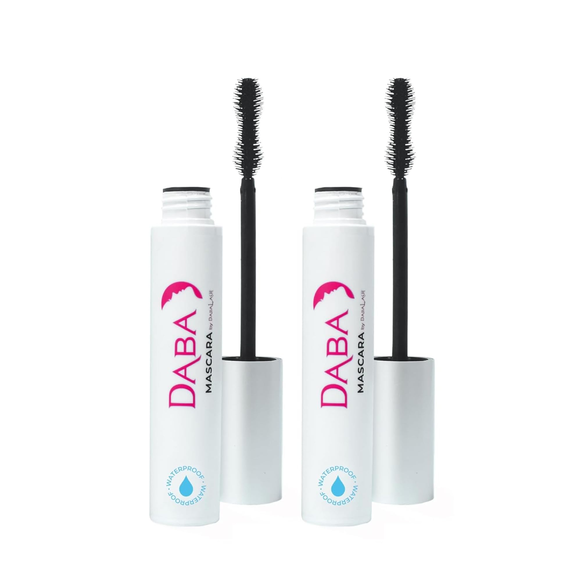 DABALASH Daba Duo 24-Hour Waterproof Mascara Twin Pack with 100% Natural Beeswax – Promotes Longer, More Voluminous & Defined Lashes for All Day Wear