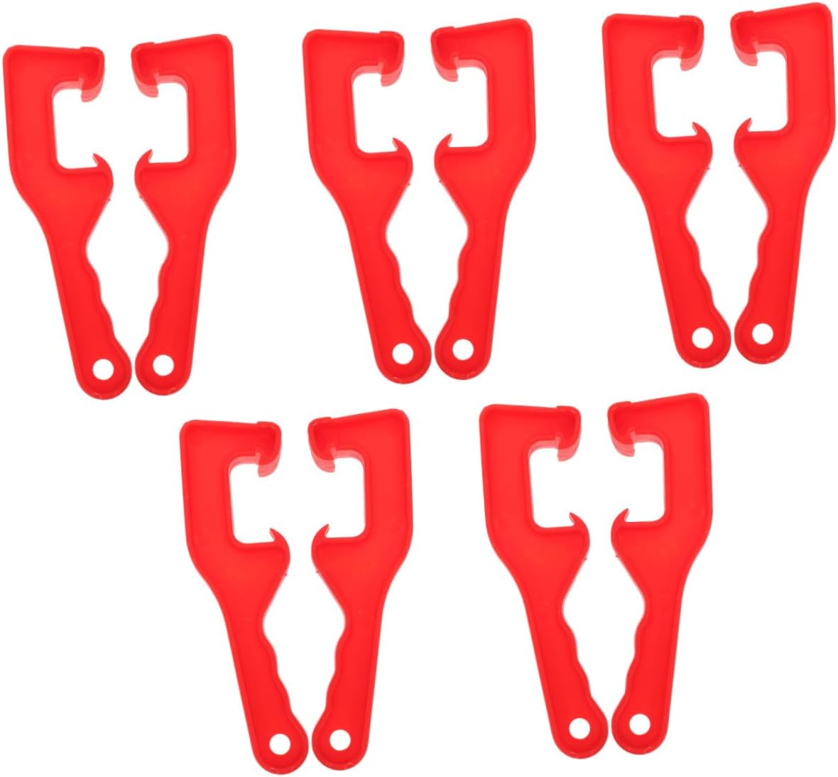 Generic 10PCS Paint Cask Lid Wrench - Reusable Plastic Gallon Paint Can Openers - Bucket Lid Opener - Manual Handle Tool for Industrial Use