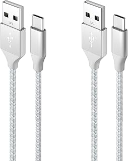 SLEIJAOOE USB Type C ケーブル 3m (2本セット) PS5 充電 Switch コントローラー 充電コード QC3.0 急速充電 高速データ転送 スマートフォン・タブレット・ゲーム機等USB C 機器対応(ホワイト)