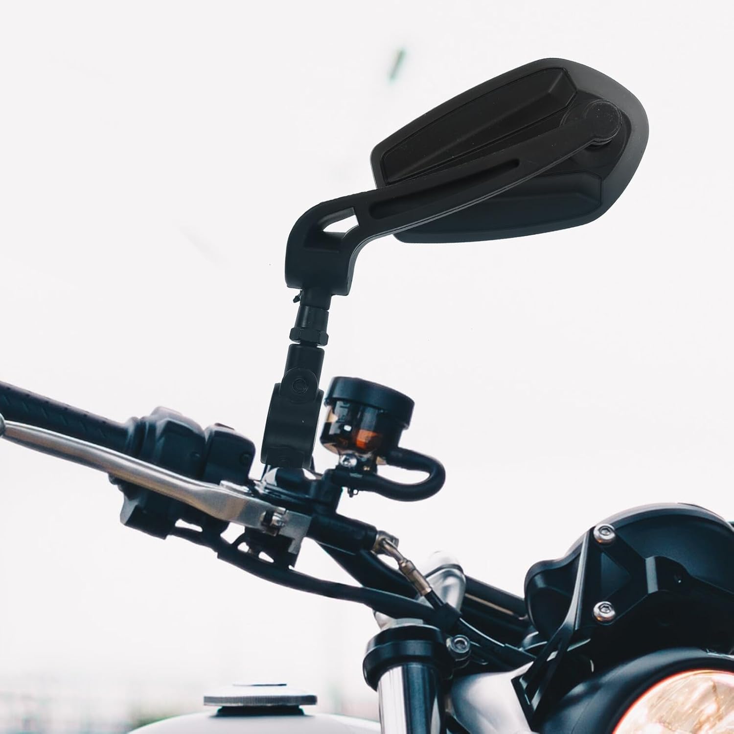 Holibanna Cycling Rearview Mirror 1 Pair Abs Handlebar Bike Mirrors Adjustable Soft Tube for Electric and Bicycle Safety