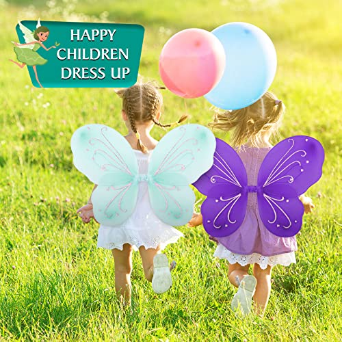 Giegxin 12 Pieces Fairy Wings For Girls Butterfly Wings Bulk For Kids Christmas Theme Birthday Party Favor, 13.8X16.5 Inch (Assorted) #TOP4