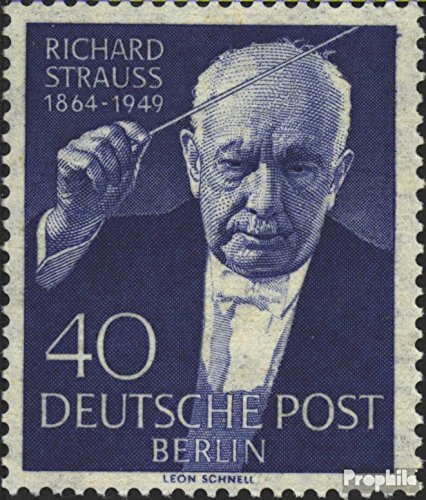 Prophila Collection Berlin (West) 124 (complète.Edition.) Neuf avec Gomme Originale ** MNH 1954 Richard Strauss (Timbres pour Les collectionneurs) Musique/Danse