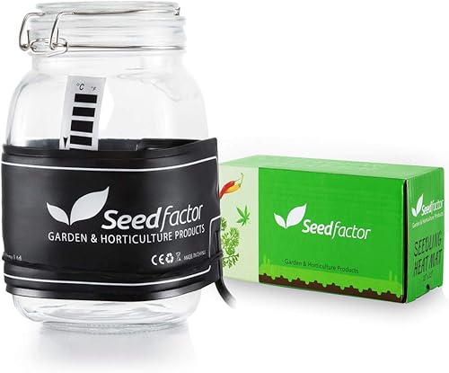 MET - Tapete térmico para semillero certificado, factor de semillas, resistente al agua, duradero, tapete térmico de estación de germinación,