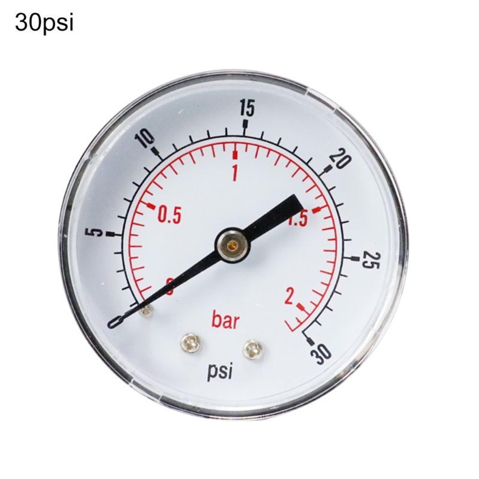 Ciśnieniomierz, tarcza 52 mm, 1/4 cala BSPT, poziomo, 0/15, 30, 60, 100, 160, 300 i bar (0-60 psi)