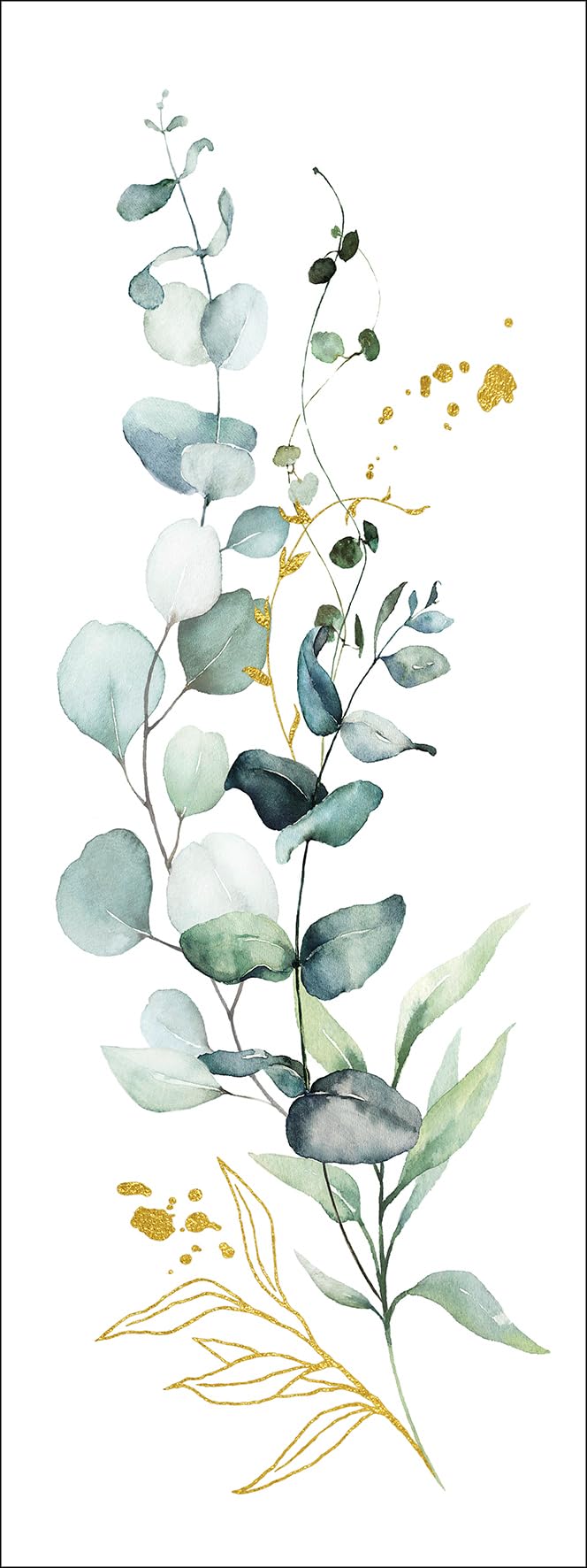 Pro-Art Canvas-Art Wandbild Junges Wohnen Eucalyptusarrangement, 27x77 cm