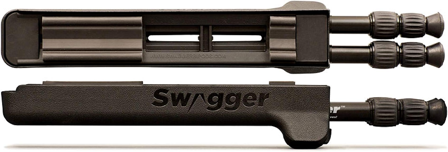 Swagger Bipods, Field Gen1, Non Spike Foot, Hunting and Shooting Rifle Bipod, Shoot From Prone, Sitting Or Standing Position, Adjustable To 30 Inches High, Black, Made In The USA