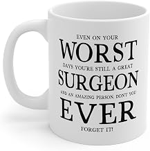 Worst Surgeon Ever Cup, Funny Surgery Doctor Coffee Mug, Hilarious Medical Gift for Hospital Staff