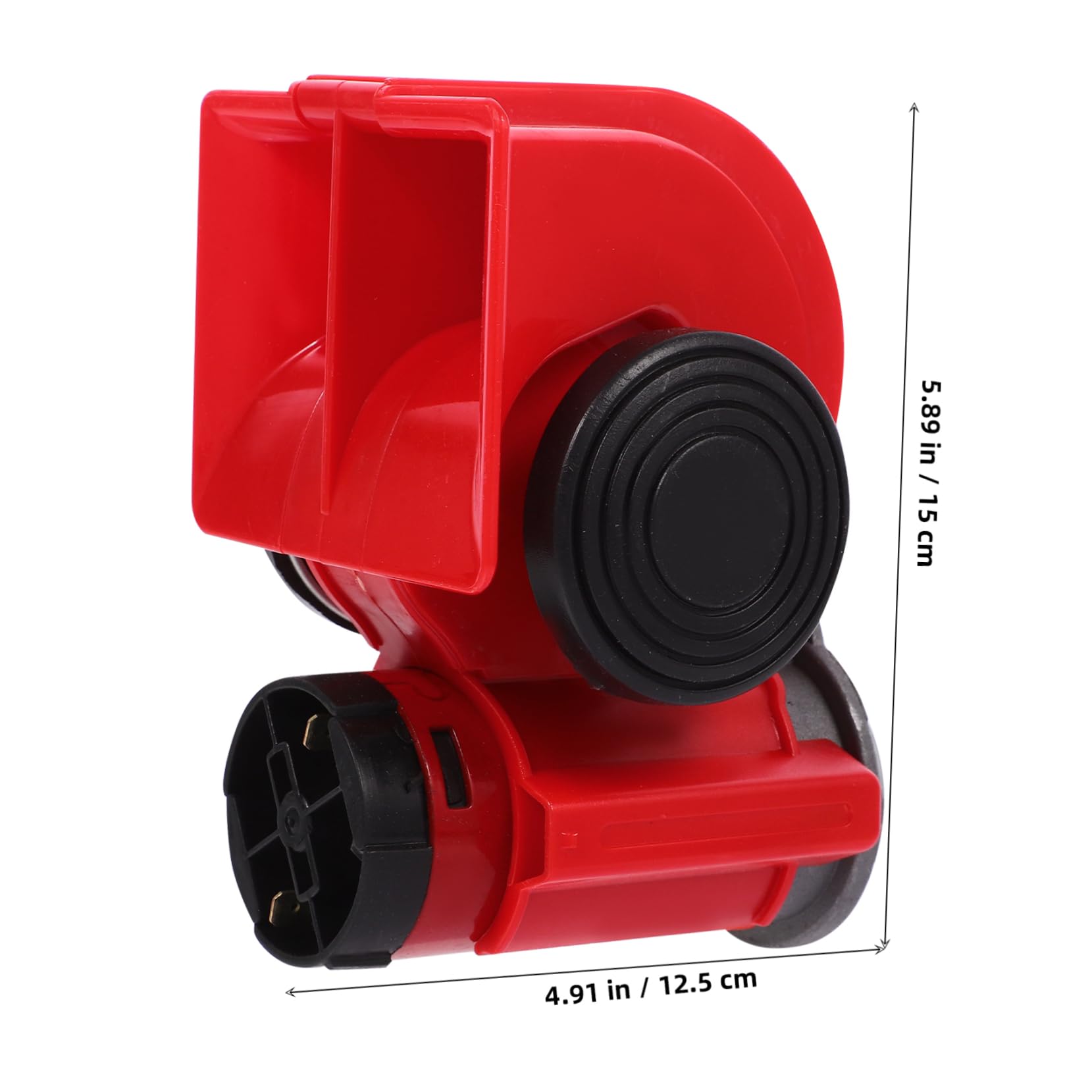 Bocina de Aire Comprimido 12v Roja de Plástico para Camión y Moto