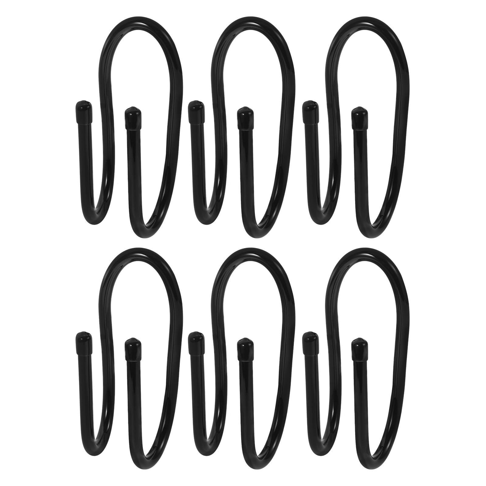 VALICLUD Lot de 6 Crochets pour Clôture en Plastique Noir, Support Résistant pour Accessoires de Piscine et Outils, pour Piscines et Jardins, Gain de Place Assuré