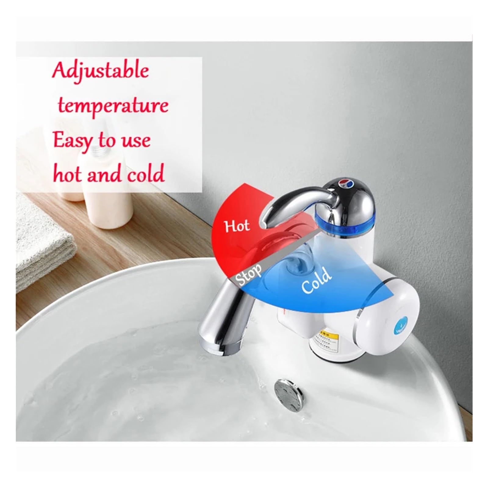 Scaldabagno Elettrico Istantaneo 3000W Rubinetto Caldo Istantaneo Cucina Rubinetto Elettrico Riscaldamento Acqua Scaldabagno Istantaneo La Sicurezza Efficiente(C30D4)